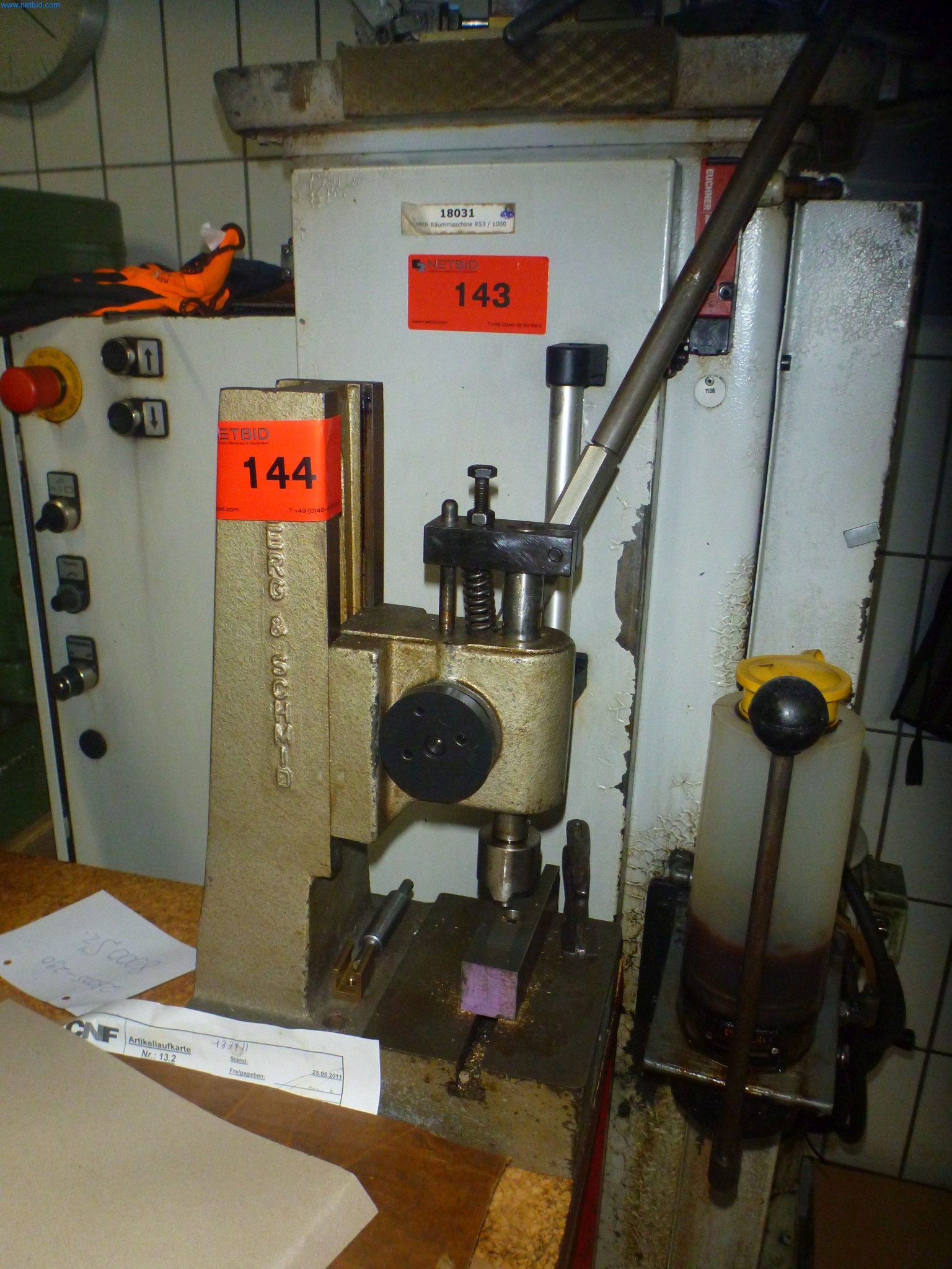 Handhebelpresse Berg & Schmid HZ250 Economy